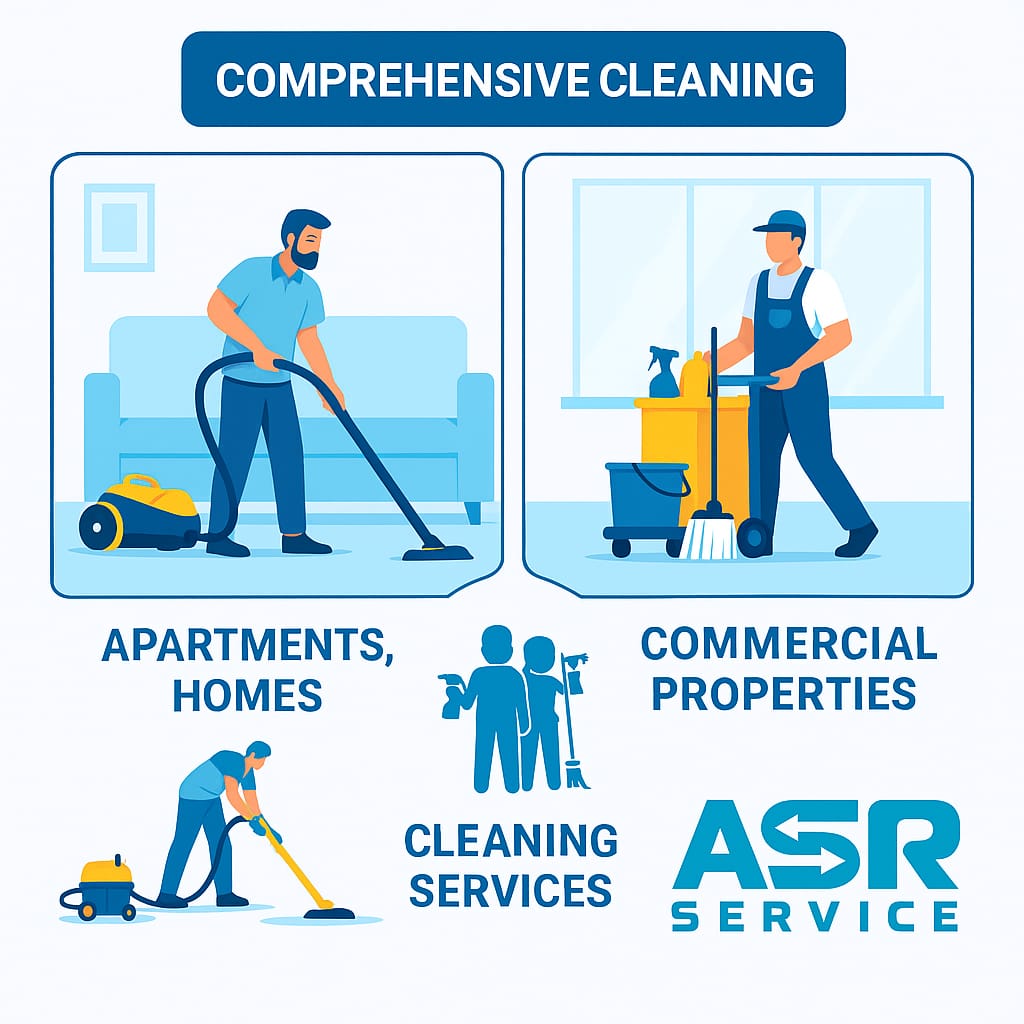 Комплексная уборка от ASR Service: уборка квартир, домов и коммерческих помещений